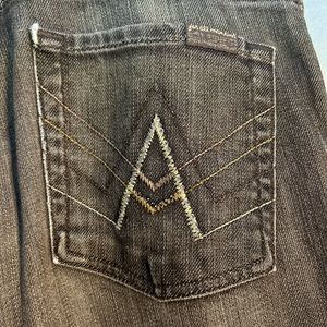 7FAM jeans gray “A” pockets size 27 flare leg
